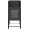 vidaXL Table de chevet noir 36x39x78 cm acier lamin&eacute; &agrave; froid