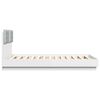 vidaXL Cadre de lit sans matelas blanc 135x190 cm