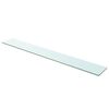 vidaXL Panneaux d'&eacute;tag&egrave;re 2 pcs Verre Transparent 110 x 15 cm