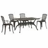 vidaXL Ensemble manger de jardin 5 pcs bronze aluminium coul&eacute;