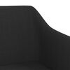 vidaXL Chaise pivotante de salle &agrave; manger Noir Tissu