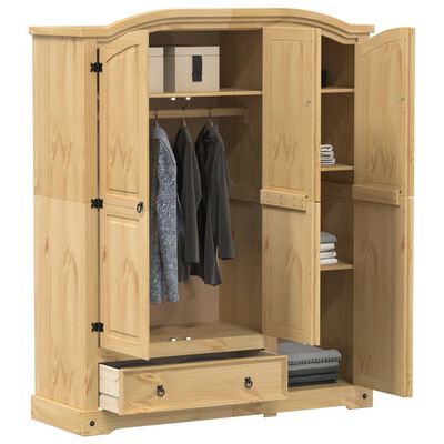 vidaXL Garde-robe Corona 151,5x52x186 cm bois de pin massif