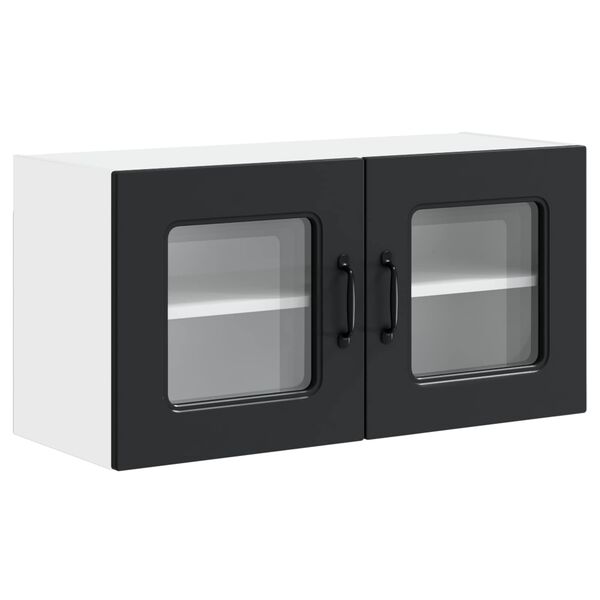 vidaXL Armoire de cuisine avec stockage Kalmar Noir 80 x 31 x 40 cm