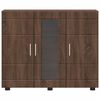 vidaXL Cabinet en Bois avec stockage Ch&ecirc;ne brun 88,5 x 30,5 x 73 cm