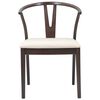 vidaXL Chaise de salle &agrave; manger 2 pcs Marron clair et clair