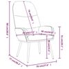 vidaXL Chaise de relaxation avec tabouret Cr&egrave;me Tissu
