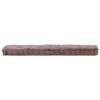vidaXL Coussin de plancher de palette Coton 120x40x7 cm Taupe