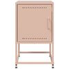 vidaXL Tables de chevet 2 pcs rose 36x39x60,5 cm acier