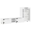 vidaXL Ensemble meuble TV FLORIN Blanc brillant Bois d'ing&eacute;nierie