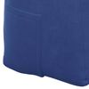 vidaXL Coussin de Dos Bleu police 140 x 24 x 50 cm Velours