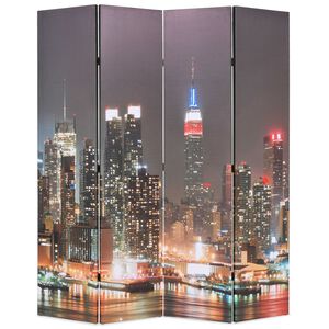 vidaXL Cloison de s&eacute;paration pliable 160x170 cm New York la nuit