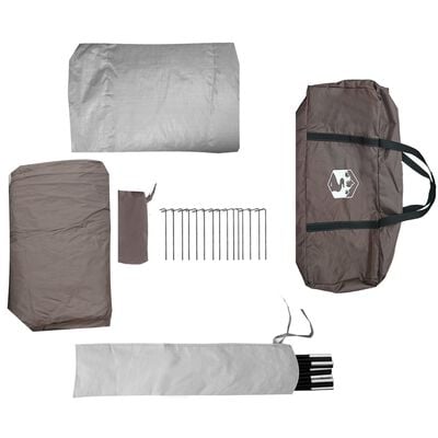 vidaXL Tente familiale tipi 6 personnes marron imperméable