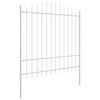 vidaXL Cl&ocirc;ture de jardin 3 pcs Blanc 170 x 215 cm