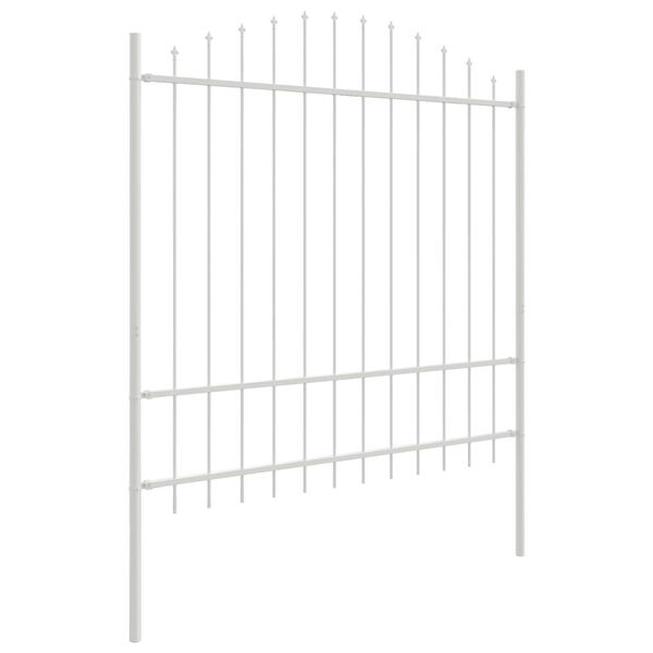 vidaXL Cl&ocirc;ture de jardin 3 pcs Blanc 170 x 215 cm