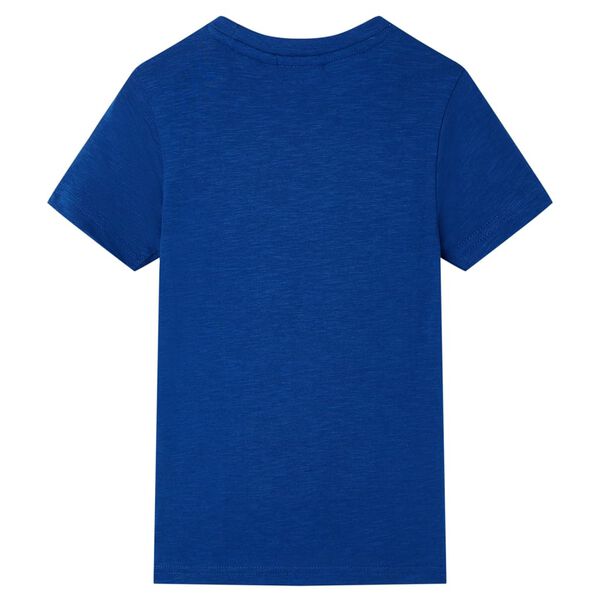 T-shirt pour enfants bleu fonc&eacute; 140