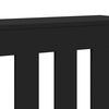 vidaXL Cache-radiateur noir 78x20x82 cm bois d'ingénierie