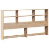 vidaXL Lit biblioth&egrave;que sans matelas 200x200 cm bois massif de pin