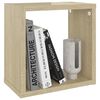 vidaXL &Eacute;tag&egrave;res cube murales 4 pcs Ch&ecirc;ne sonoma 26x15x26 cm
