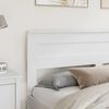 vidaXL T&ecirc;te de lit Blanc 200 cm Bois d'ing&eacute;nierie
