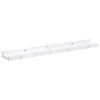 vidaXL &Eacute;tag&egrave;re Murale avec &eacute;tag&egrave;re 4 pcs Marbre blanc 60 x 9 x 3 cm