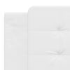 vidaXL Cadre de lit avec LED sans matelas Zadar blanc 180x200 cm
