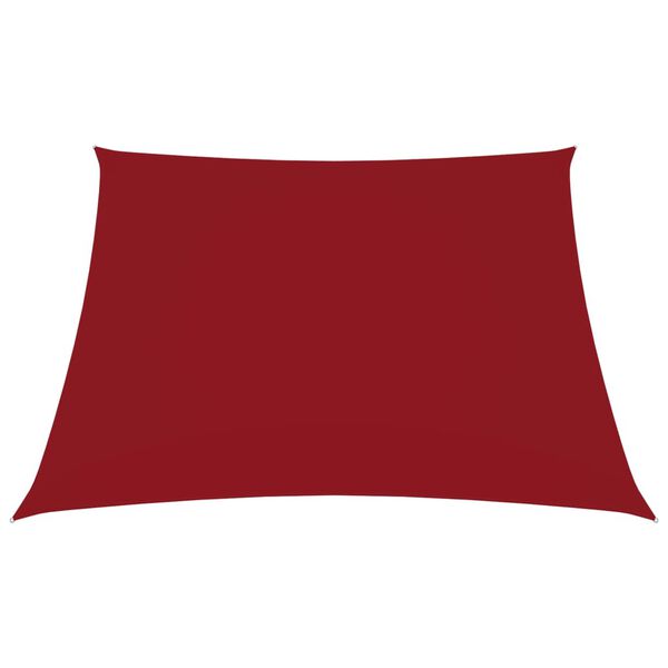 vidaXL Voile de parasol tissu oxford carr&eacute; 2x2 m rouge