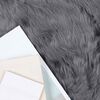 vidaXL Tapis en fausse Tafalla Anthracite &Oslash; 120 cm Polyester