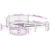vidaXL Cadre de lit sans matelas 140x200 cm bois massif de pin