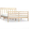 vidaXL Cadre de lit sans matelas 135x190 cm bois massif