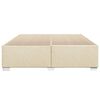 vidaXL Cadre de lit sans matelas cr&egrave;me 180x200 cm tissu