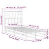 vidaXL Lit biblioth&egrave;que sans matelas 90x190 cm bois de pin massif