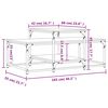 vidaXL Table basse ch&ecirc;ne marron 102x60x45 cm bois d'ing&eacute;nierie