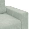 vidaXL Ensemble de Canap&eacute;s 3 pcs Gris clair 221 x 80 x 80 cm Velours