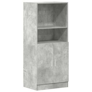 vidaXL Armoire de cuisine gris b&eacute;ton 57x41,5x131,5 cm bois ing&eacute;nierie