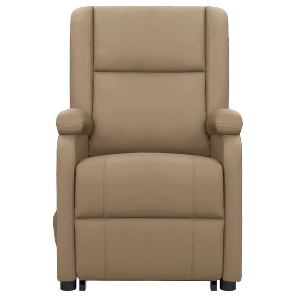 vidaXL Fauteuil de massage Cappuccino Similicuir