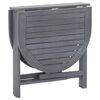 vidaXL Ensemble &agrave; manger de jardin 5 pcs Bois d'acacia massif Gris
