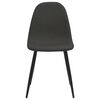 vidaXL Chaises &agrave; manger lot de 2 45x53,5x83 cm noir similicuir