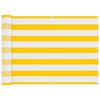 vidaXL &Eacute;cran de balcon Jaune et blanc 75 x 200 cm