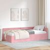 vidaXL Cadre de lit d'angle avec t&ecirc;te de lit Rose 90 cm x 190 cm