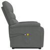 vidaXL Fauteuil de massage inclinable Gris fonc&eacute; Tissu