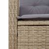 vidaXL Ensemble &agrave; manger de jardin et coussins 9 pcs m&eacute;lange beige