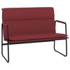 vidaXL Banc Rouge bordeaux 100x64x80 cm Similicuir