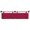 vidaXL T&ecirc;te de lit suspendue Bordeaux 170 x 55 x 5 cm Velours