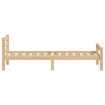 vidaXL Cadre de lit sans matelas bois de pin massif 90x200 cm