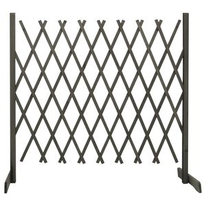 vidaXL Cl&ocirc;ture en treillis de jardin Gris 180x100 cm Bois de sapin