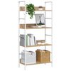 vidaXL Biblioth&egrave;que &agrave; 4 niveaux ch&ecirc;ne 60x27,6x124,5 cm bois ing&eacute;nierie