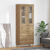 vidaXL Haut Armoire avec tiroir Ch&ecirc;ne artisanal 69,5 x 34 x 180 cm