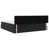 vidaXL Lit de Rangement avec matelas Noir 200 x 200 cm Velours