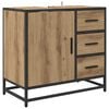 vidaXL Cabinet de salle de bain Ch&ecirc;ne artisanal 65 x 33 x 60 cm