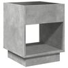 vidaXL Table de chevet avec LED infini gris b&eacute;ton 40x40x50 cm